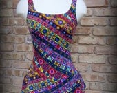 Vintage Swimsuit / Rose Marie Reid Skirted One Piece / 1960s / Small