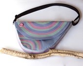 MADE TO ORDER -  Grey Messenger Bag Woodland Bag Bird Bag Neon Bag Hipster Hippie Whimsical Bag Cute Bag Casual Chic Grey Bag Quilted Bag