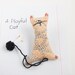 Red Cat Organic Plushie Toy - Stuffed Fabric Animal Doll - Mascot Softie Cat