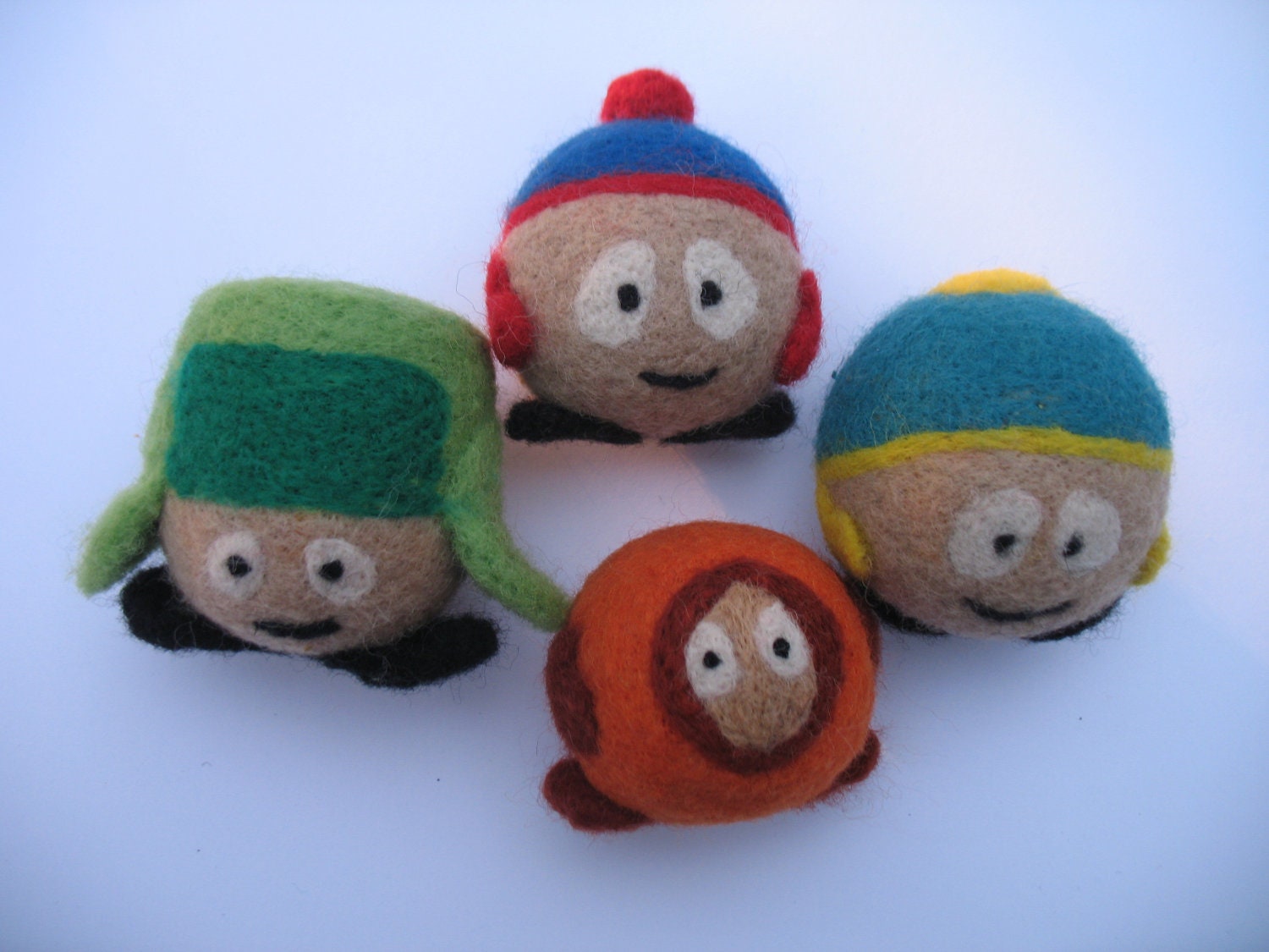 Set of Stan, Kyle, Eric and Kenny  from South Park Chubby Plush