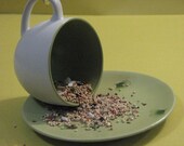 Teacup Bird feeder