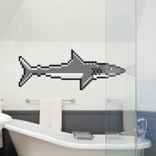 Shark  Wall Decal Puxxle - The Pixel Puzzle