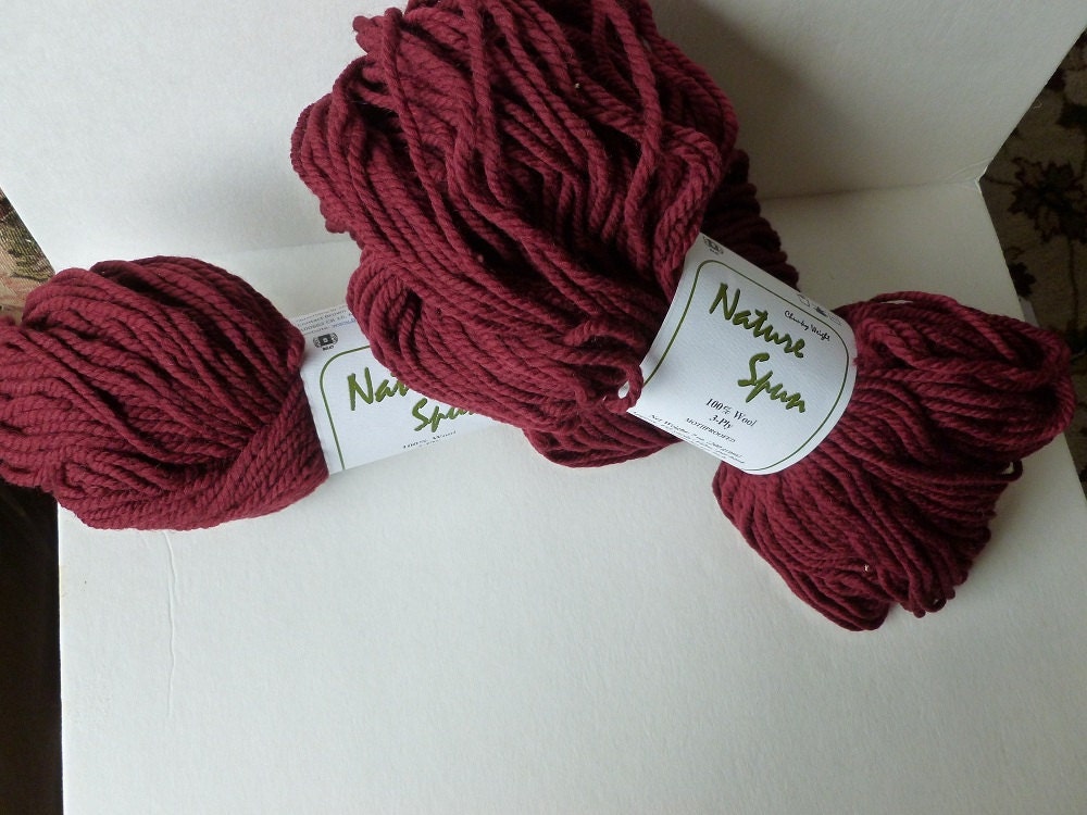 Yarn Sale - Wine Nature Spun Chunky by Brown Sheep Company