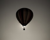 Original vintage, sepia, abstract photograph. Air balloon. Sun, shadow, dreamy mood. "To the sun..." - butenasPhotography