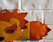 CHILD Felt Lion mask and tail set Halloween costume Photography prop