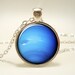 Neptune Necklace, Planet Pendant, Universe Jewelry (1149S1IN)