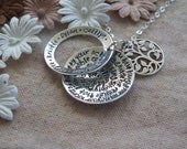 Personalized MOM Necklace - Family Tree, Birthday Gift, Mothers Day Gift, Nana, Grandma - phrase, secret message