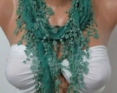 Perfect Accesory - Like a jewelry - Emerald Green Scarf
