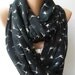 Swallow - Infinity Scarf, Loop Scarf Circle Scarf - Elegant - It made with good quality chiffon fabric - Super Loop.