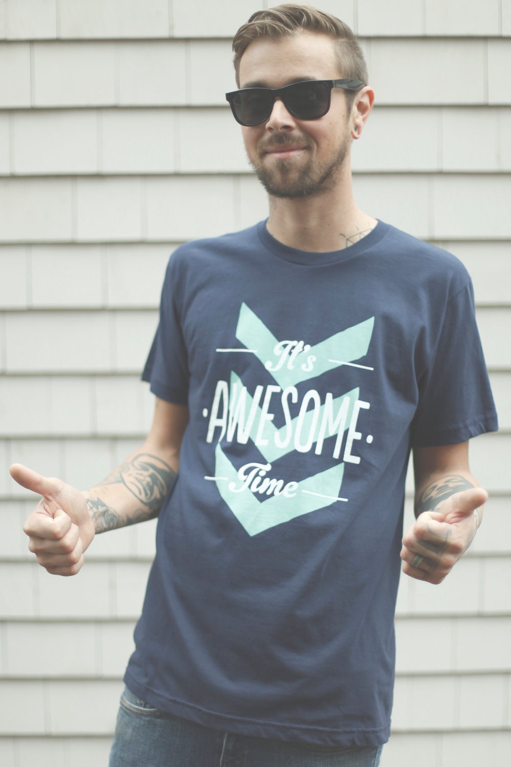 It's Awesome Time-Navy