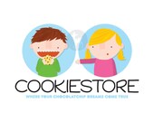 Ready Made, Simple and Cute Children and Cookie illustration Logo Design for your Business (OAK design)