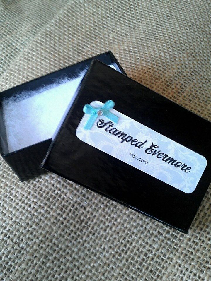 Like Mother Like Daughter Hand Stamped Broken Heart- Custom Mother Daughter Silver Necklace, Stamped Evermore