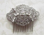 Rhinestone Bridal Comb / Art Deco Comb