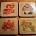 Super Mario Bros. Wooden Sprite Coasters Set of 4 Recolor
