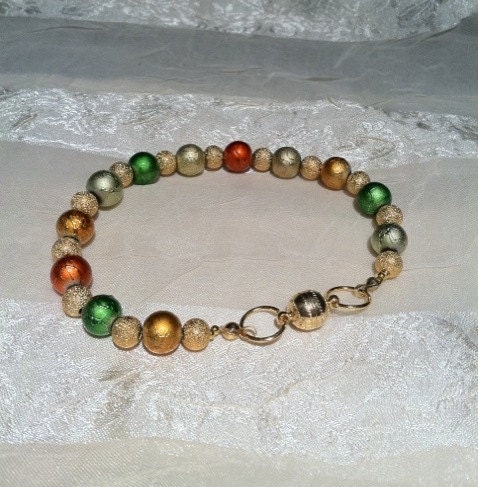 RESERVED Glowing Autumn Bracelet
