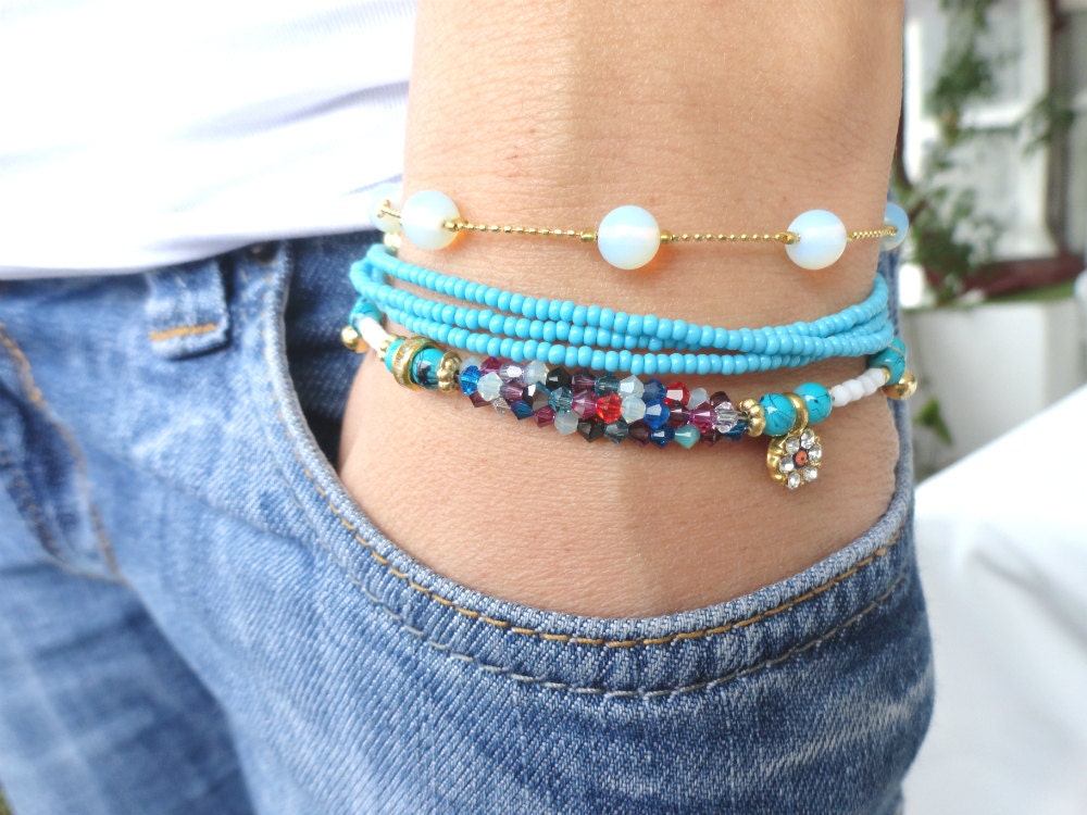 Ethnic bracelet turquoise brown arabic turkish christmas gifts mother presents best friend birthday ethnic jewelry istanbul jewelry