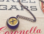 X- 1930s Typewriter Key Necklace
