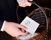 CUSTOM SEWN wedding programs / save the dates / invitations / response cards