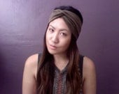 Dark Olive Brown Jersey Stretch Turban Headband Turband