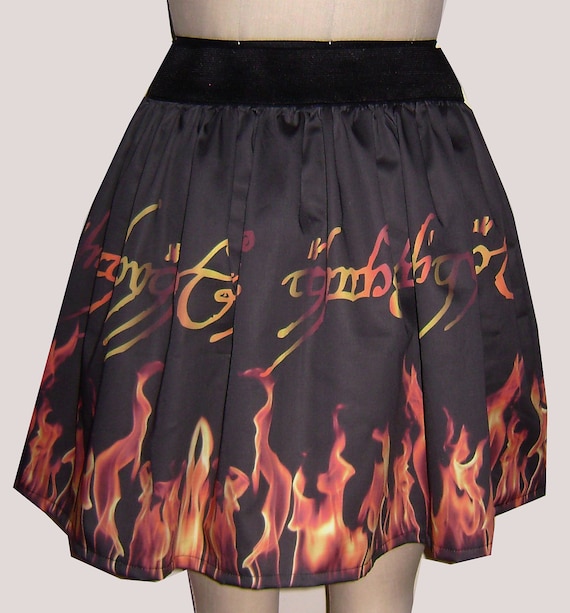 Ring Of Fire Border Full Skirt