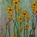 Daisy Flower Painting, Small Acrylic Floral Art