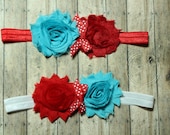 DR SUESS INSPIRED Baby Girl Headband, Newborn Headband, Infant Headband, Toddler Headband, Shabby chic flower headband