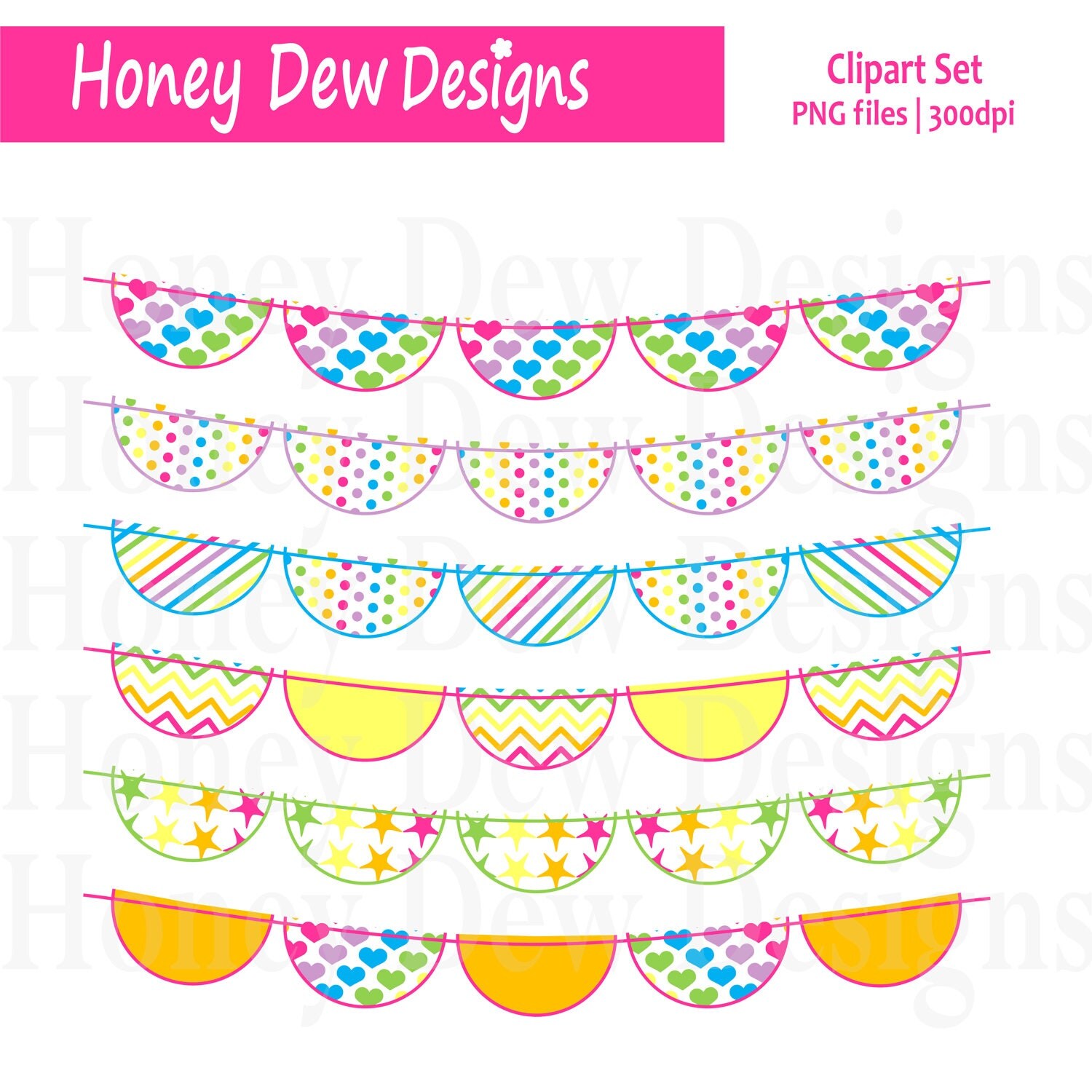 patterned bunting