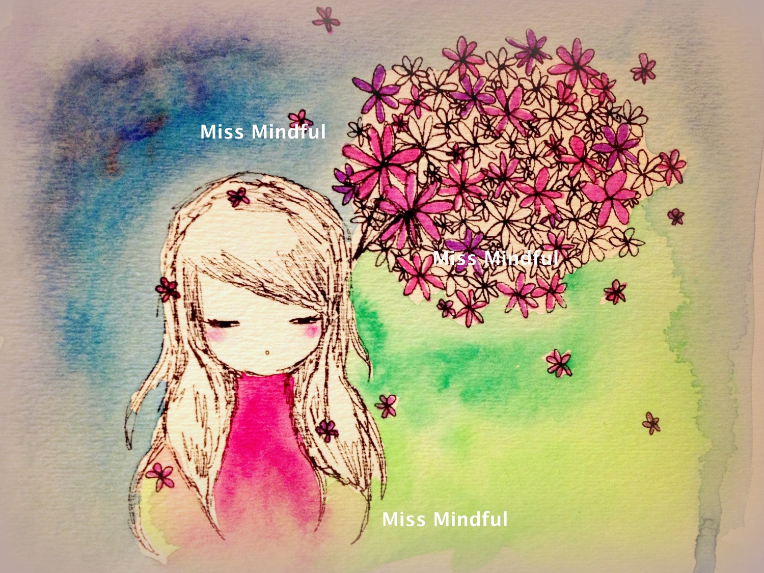 On My Mind Miss Mindful Print