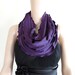 Purple Circle Scarf.Loop Scarf.Soft Cotton Scarf