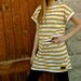 Mustard Yellow and White Striped Knit Tunic from GreenStyle