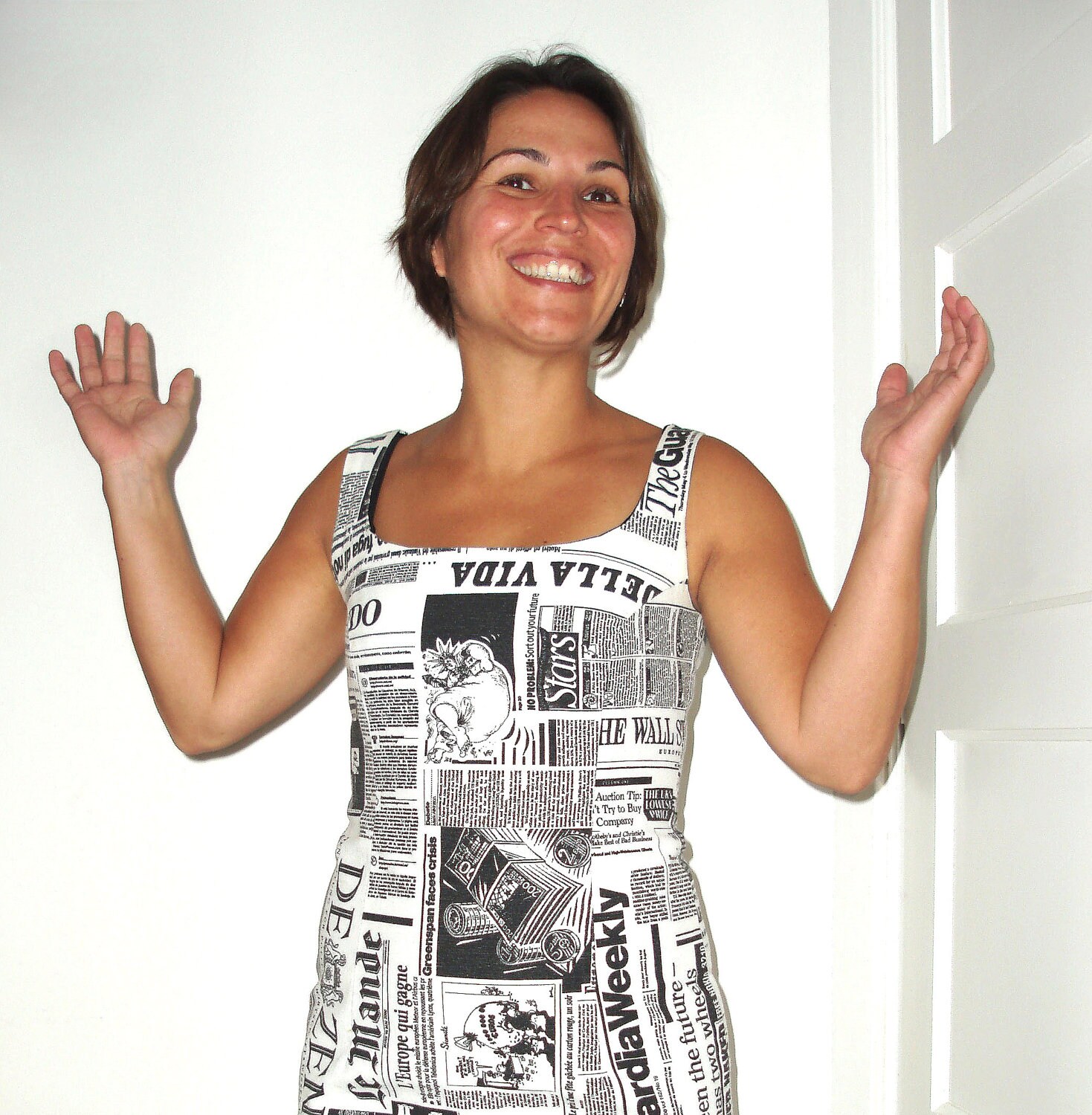 Newsprint Dress