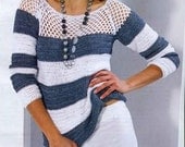 Pattern only - a crochet spring/summer/fall top blouse