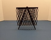 1960's Black Metal Napkin Holder
