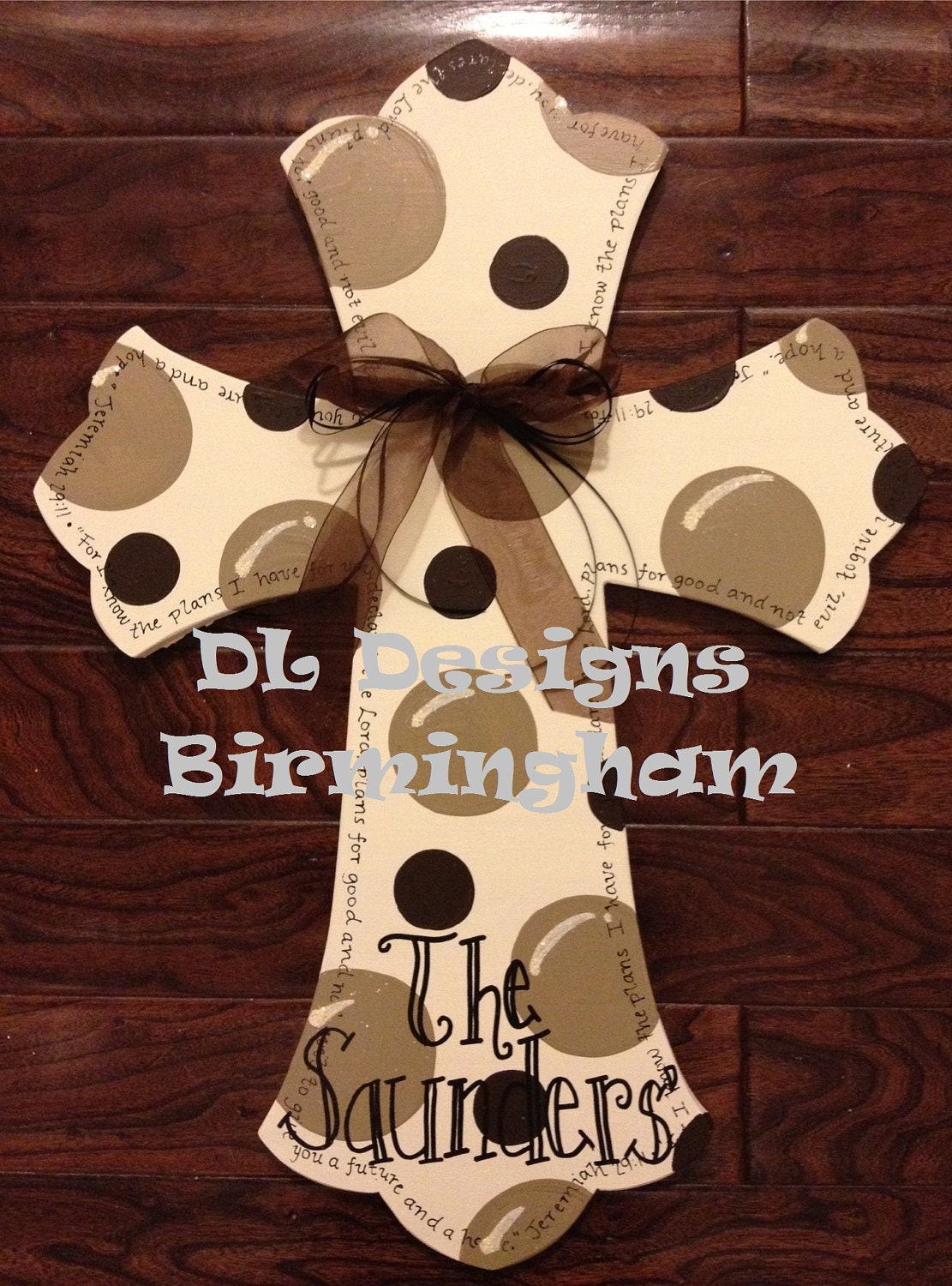 Everyday Cross- great wedding or anniversary gift- door hanger or wall decor