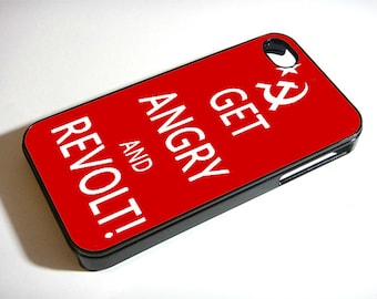 iPhone 4/4s Case Get Angry and Revolt