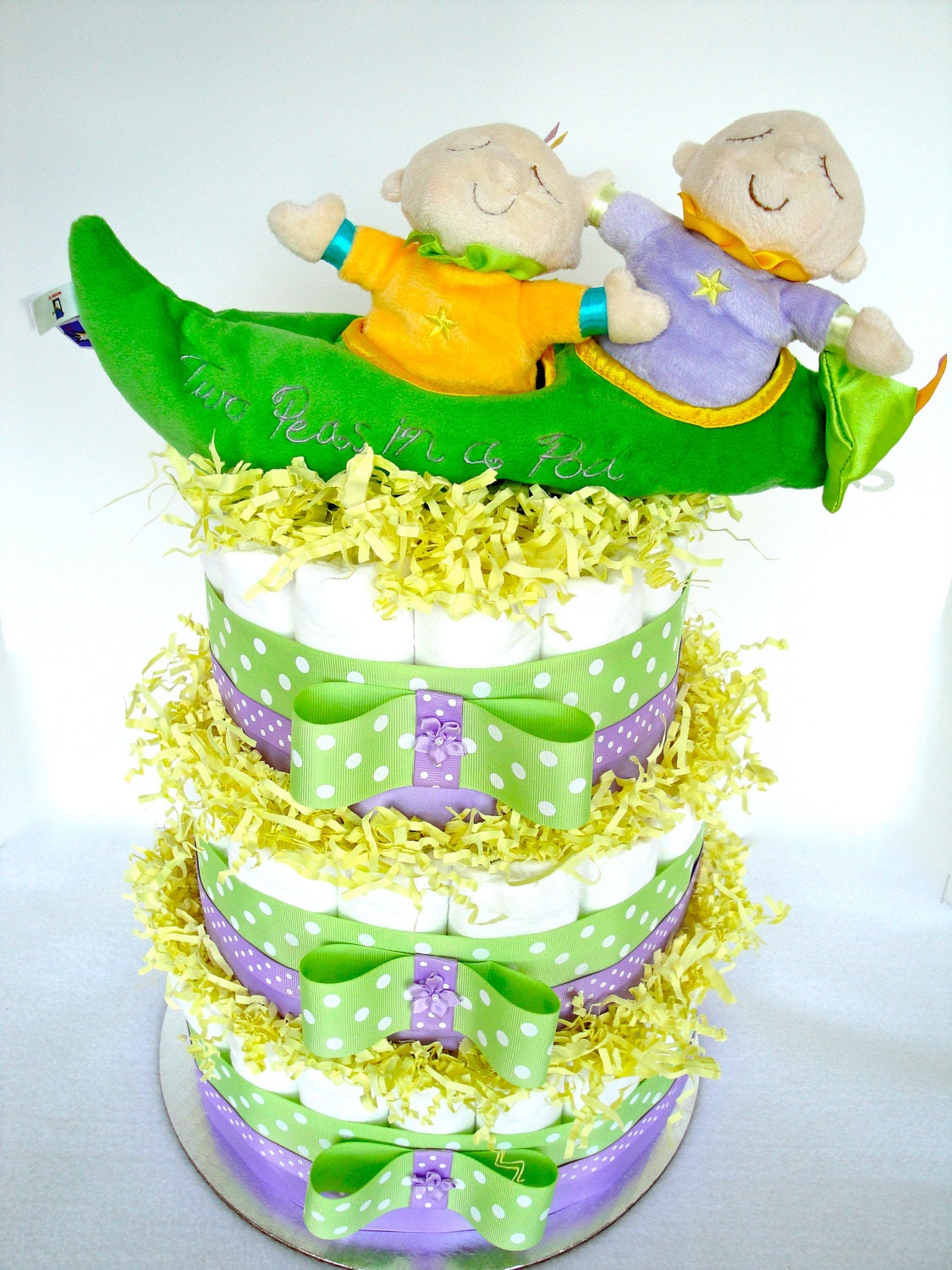 Lavender Diaper Cake