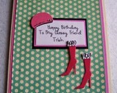 Classy Birthday Card For Stylish Girls And Ladies-Personalized With First Name