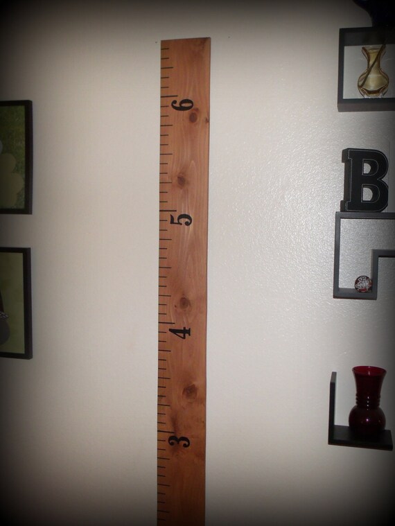 Giant Wooden Ruler Growth Chart for Kids & Children
