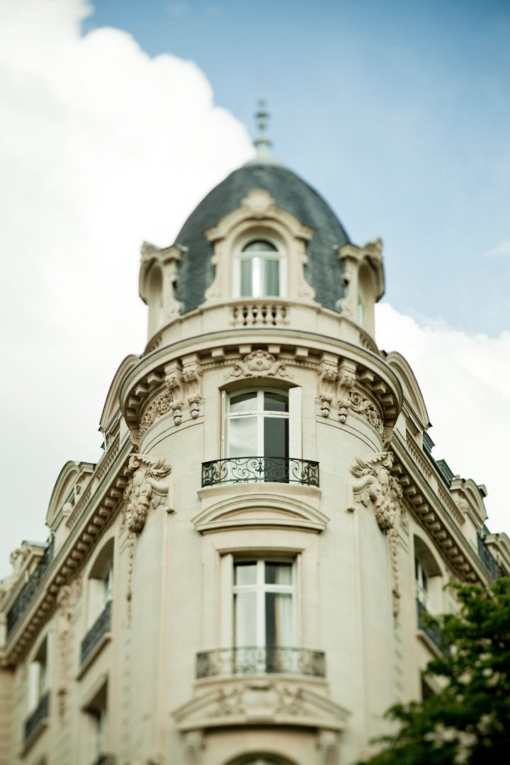 Paris architecture, color photograph, home decor, street photography, 8x10 or 8x12