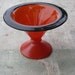 Czechoslovakian TANGO Compote Orange With Black Trim