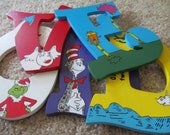 Hand-Painted Dr. Seuss Wooden Letters for Nursery or Child's Room - Beautiful Christmas or Baby Shower Gifts
