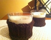 Knitted Candle Holder Cozy