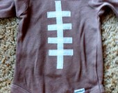 FOOTBALL BABY ONESIE  or toddler t-shirt for a boy or girl