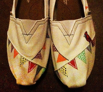 Hand Painted TOMs - Bunting