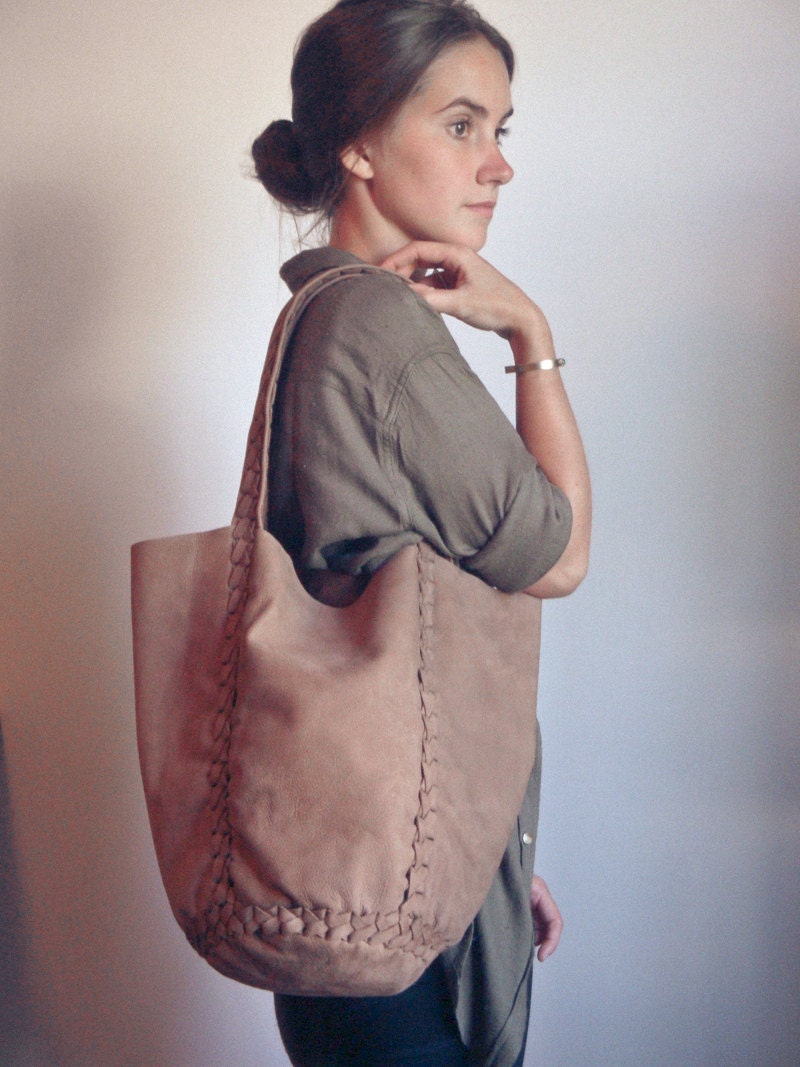 Lili Tote - Hand Braided Nubuck leather tote/backpack