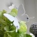 Decal, Set 6, Outdoor Butterflies, 3D White Butterfly, Wedding Decor, White Butterflies