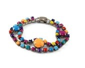 Vintage Hand Painted Bracelet