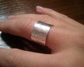 Wide Band Ring - Sterling Silver Texture - Custom Jewelry