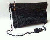 Black Chain Mail Evening Bag