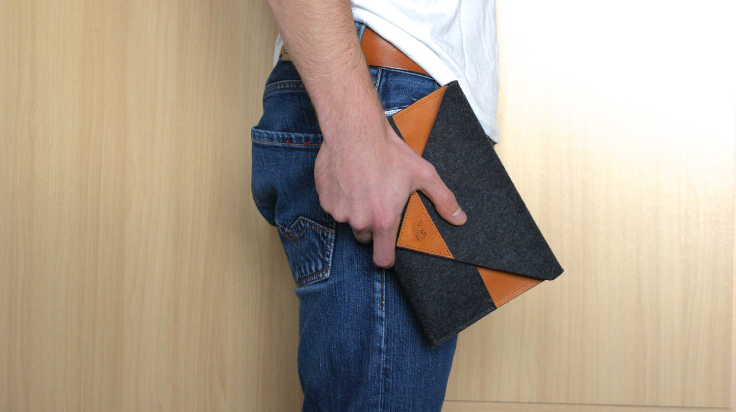 iPad mini Sleeve iPad mini Case iPad mini Cover Leather Wool Felt Arrow
